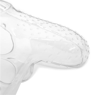 Couvercle de boîtier en cristal transparent avec poignée manette PS4