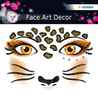 Herma face art sticker leopard - par 1 - stickers pour le visage, herma 15303