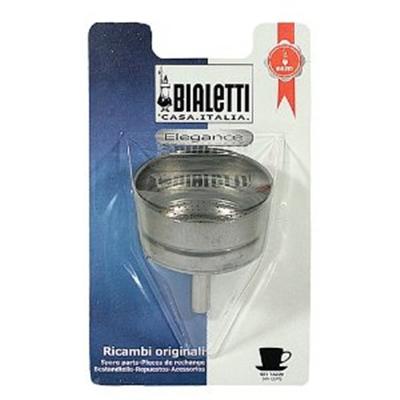 Bialetti filtre entonnoir pour cafetière 10 tasses en acier inoxydable