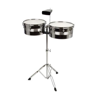 Timbales 13 et 14 pouces + cencerro Classic Cantabile