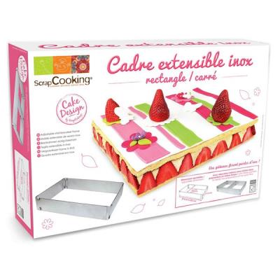 Cadre à pâtisserie extensible - rectangle