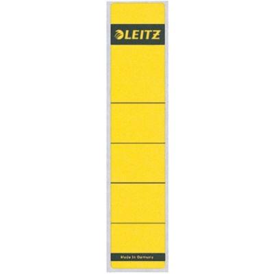 Étiquettes autocollantes dos pour classeurs 39 x 192 mm jaune leitz 16430015