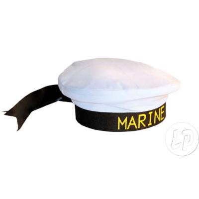 béret de marin blanc & bandeau noir