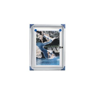 NOBO vitrine, extra plat, fond métal, 4 x format A4