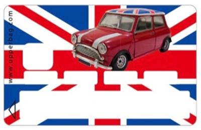Sticker Carte de Crédit UK Flag & Mini