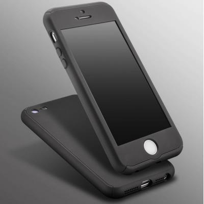 BPFY® Etui Coque Housse 360° NOIR FULL PROTECTION Anti Chocs pour Iphone5