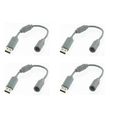 4 X câble adaptateur USB Breakaway Rock Band pour manette xbox360 Xbox 360 sur PC - gris