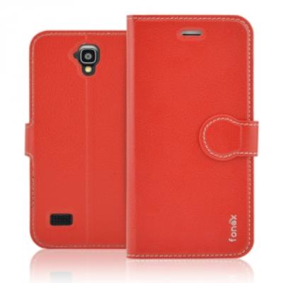 Etui Folio Fonex série Identity pour Huawei Y5 coloris rouge