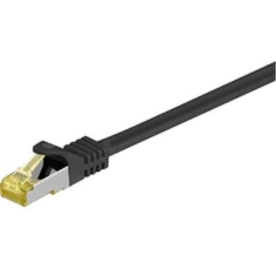 Cat 7 s ftp rj45 black 0.50m cat 7 pimf tested up to 600mhz microconnect sftp7005s