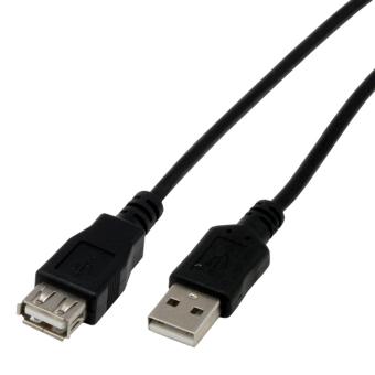 USB 2.0 Extension Câble Femelle Douille Vers Mâle Haut Débit NOIR 12 cm à 5 m Lot 