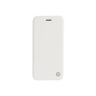 Muvit - Flip cover voor mobiele telefoon - wit, transparant - voor Apple iPhone 7