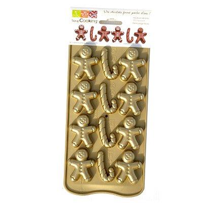 Moule en silicone - Moule à chocolat ScrapCooking® : Petit homme d'épices