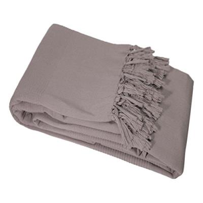 Nuances du monde 3006709 jeté de fauteuil lana taupe
