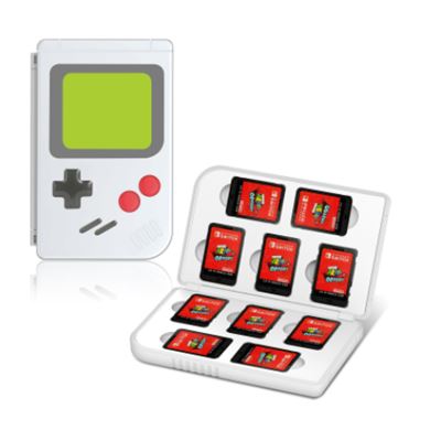 Etui de Rangement de Cartes Pour Nintendo Switch FONGWAN Magnetic Stockage Boîte-Blanc