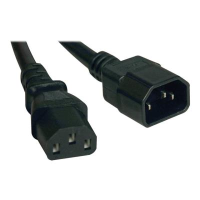 Tripp Lite 1ft Computer Power Cord Extension Cable C14 to C13 10A 18AWG 1' - voedingskabel - 30 cm