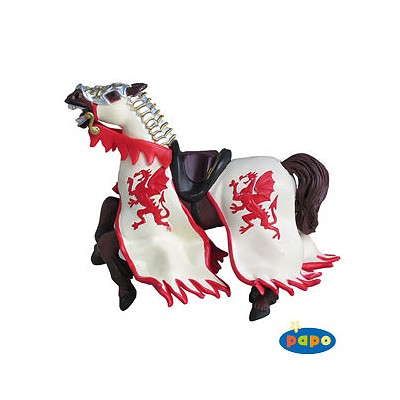 Cheval au dragon rouge