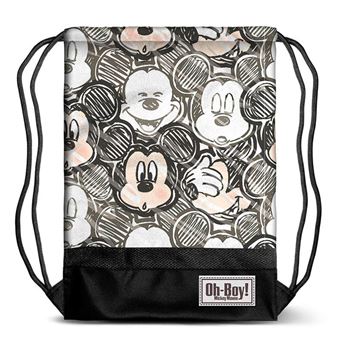 Noir Black 47 cm Karactermania Disney Classic Mickey Oh Boy-Storm Drawstring Bag Sac /à Cordon
