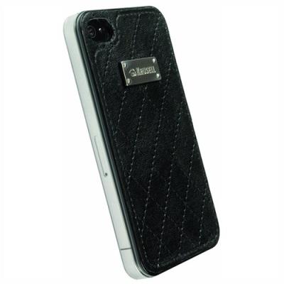 Coque de protection Krusell noire effet cuir Coco iPhone 4