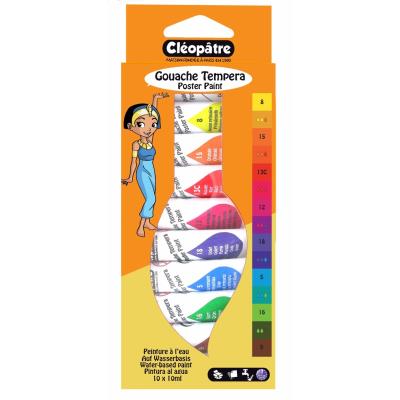 10 tubes de gouache de 10 ml - Cléopâtre