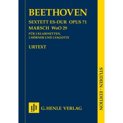 Beethoven L.V. - Sextuor A Vents Op.71 + Marche Woo29 - Conducteur Poche