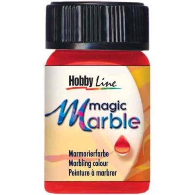 Kreul peinture à marbrer magic marble, rouge, 20 ml 73205