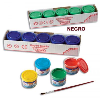 Peinture JOVI Boîte 5 Pots 35 ml Noir