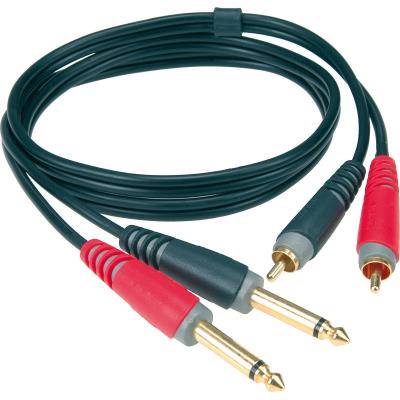 Accessoires guitares KLOTZ AT-CJ0200 BASIC RCA NOIR 2 M Cables adaptateur