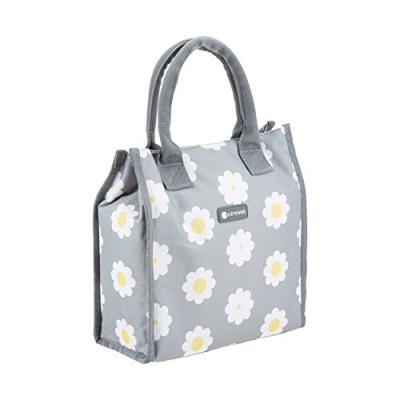 Kitchen craft coolmovers sac isotherme fourre-tout motif marguerites 4 litres – gris
