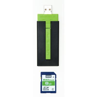 AirStash A02 - Adaptateur de diffusion en continu de support réseau - USB 2.0 - 802.11b, 802.11g, 802.11n