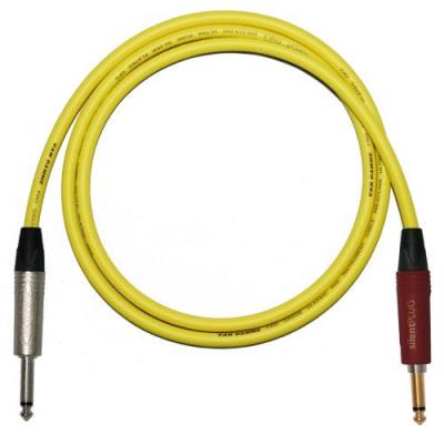 Designacable Van Damme XKE Câble de guitare avec connecteurs jack Neutrik NP2X-AU vers NP2X 3 jaune