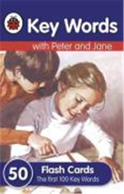 key words with peter and jane flash cards