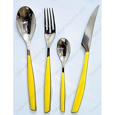Bugatti ménagère 24 pièces Glamour jaune