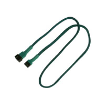 Nanoxia - Rallonge De Câble D'Alimentation De Ventilateur - Mli À 4 Broches (M) - Mli À 4 Broches (F) - 60 Cm - Vert