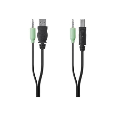 Belkin Secure KVM Cable Kit - USB / audio kabel - 3.05 m