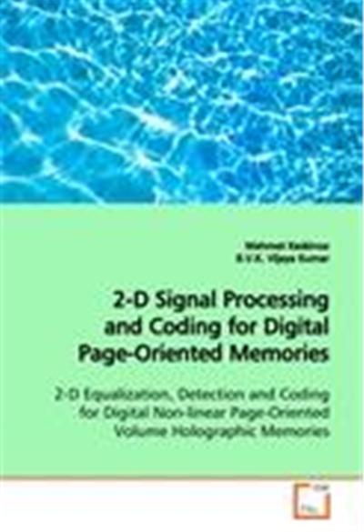 2-d Signal Processing and Coding for Digital Page-oriented Memories