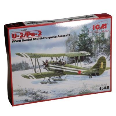 Maquette avion : polikarpov u-2/po-2 appareil mutil-usage soviétique 1940/1942 icm