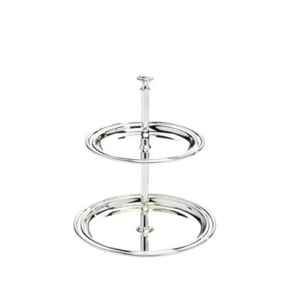 bredemeijer 8984230 présentoir à gâteaux elegance à 2 étages argenté 15,5 x 14 cm