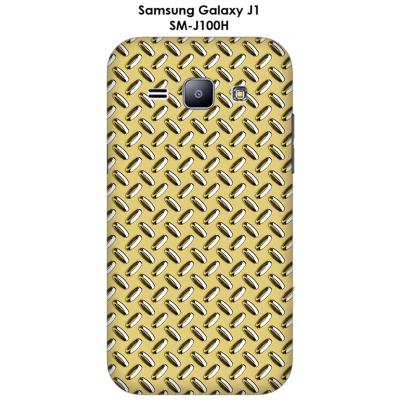 Coque Samsung Galaxy J1 - SM-J100H Métal couleur Custard