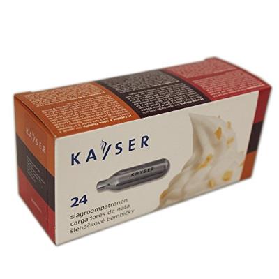 kayser pack de 24 cartouches azote pour siphon à crème 1113