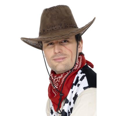 Chapeau cowboy marron adulte Taille Unique