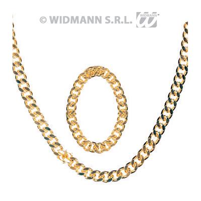 Set Bijoux Rappeur collier chaine et bracelet