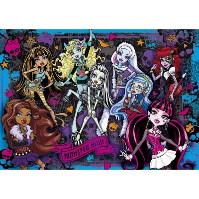 Clementoni - Puzzle 104 pièces Effet 3D : Monster High
