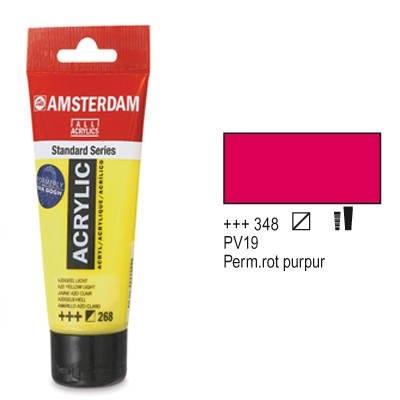 Amsterdam acrylique couleur 120ml tube rouge permanent violet royal talens 21164348