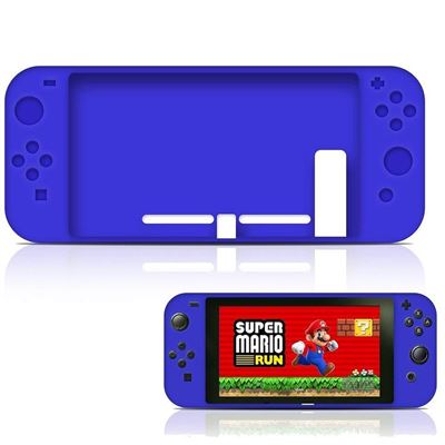 Housse étui silicone de protection pour console Nintendo Switch - Bleu