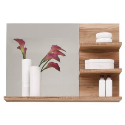 Maisonnerie 1259-401-60 cancun miroir meuble de salle de bain noyer finition satinée lxhxp 72 x 57 x 20 cm