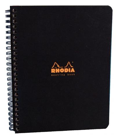 Meeting Book Classic Reliure Intégrale 22,5x297 160 pages Imprimées Détachables Couverture Noire
