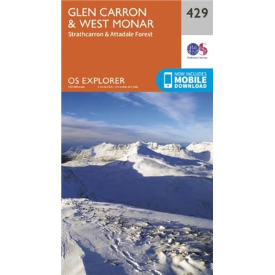 Os Explorer Map (429) Glen Carron And West Monar (Map)
