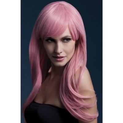 Perruque Sienna rose fluo