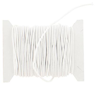 Elastique Fin Blanc - Carte De 10m