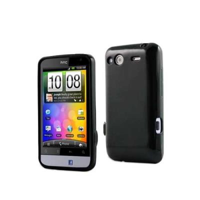 Housse minigel noire glossy Muvit pour HTC Salsa
